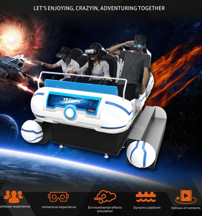 Space Ship 6 Seats 6 dof Tank VR Cinema / Shooting Game Machine 1