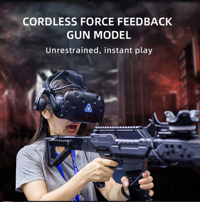 Fiberglass 9d Vr Shooting Simulator Room Walking Platform Virtual Reality Games Multiplayer 2
