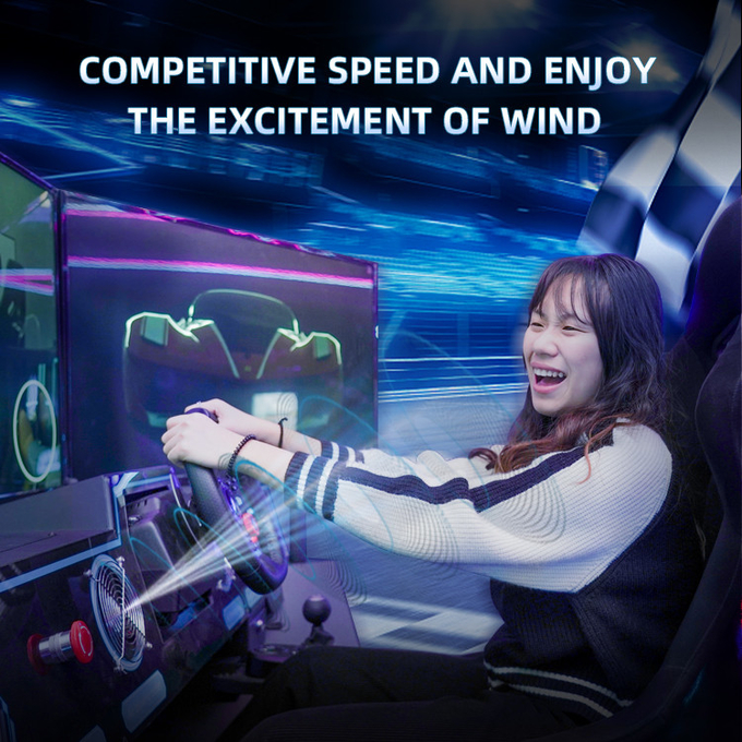 6dof Motion Hydraulic Racing Simulator Racing Car Arcade Game Machine Car Driving Simulator With 3 Screens 2