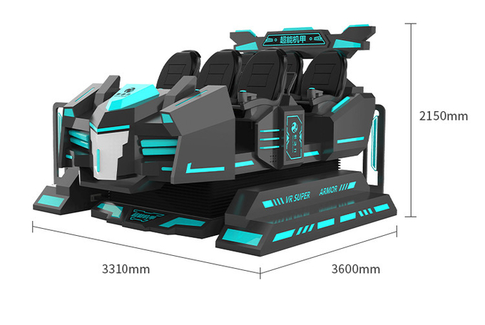 6 Seats 9d VR Cinema Arcade Virtual Reality Roller Coaster Vr Equipment 7
