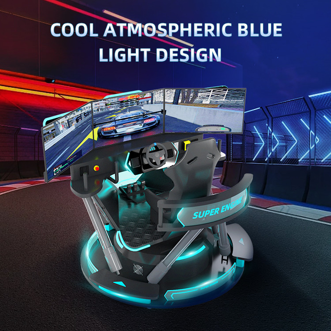 6dof Motion Hydraulic Racing Simulator Racing Car Arcade Game Machine Car Driving Simulator With 3 Screens 8