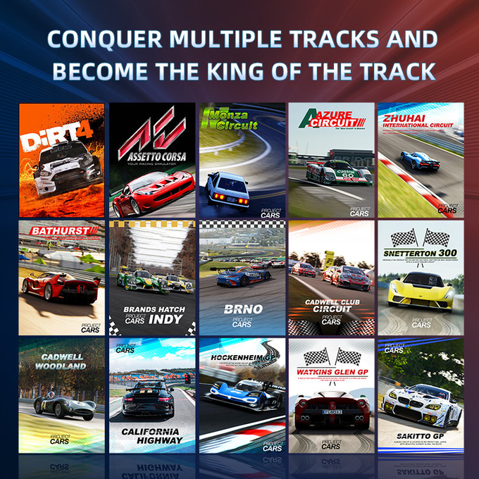 6dof Motion Hydraulic Racing Simulator Racing Car Arcade Game Machine Car Driving Simulator With 3 Screens 6