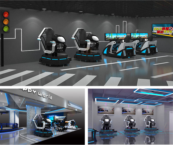 Indoor 360 Degree 9D Vr Car Racing Game Machine Virtual Reality Driving Arcade Motion Simulator 2