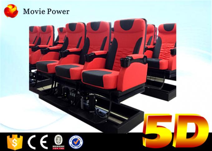 3 Dof Electric / Hydraulic 5D Cinema Equipment 5D Simulator Cinema with motion chair 0