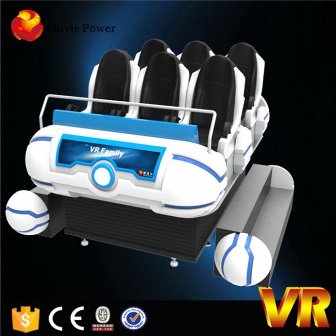 6 Seats 9D VR Cinema With High Definition Immersive Glasses / Real Experience Effect 0