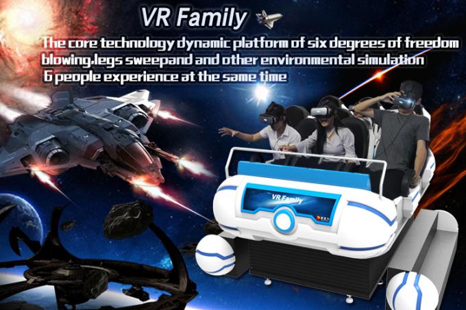 360 Degree Rotation Amusement Park 9D VR Cinema 6 Seats Game Machine For Family 0
