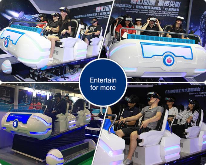 Custom 6 Seat 12d Cinema 9d Virtual Reality Cinema Simulator With VR Glasses 0