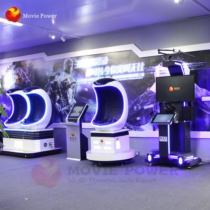 Motion Virtual Reality Egg 9D Simulator Cinema Game Machine with HD VR Movies 0
