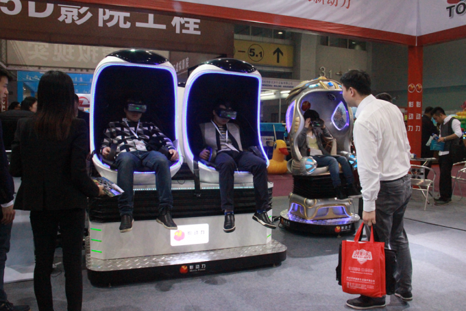 latest company news about Movie Power vr egg simulator become the center of attraction in 2016 AAA Expo  2