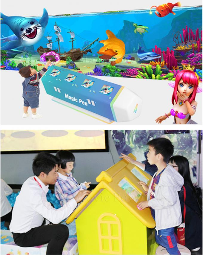 Attracted Amusement Park 9d Vr Simulator Interactive Games 3d Interactive Video Projection 0
