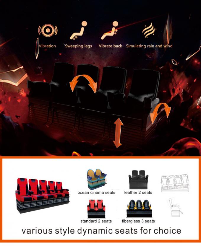 Immersive Dynamic Commercial 5d Cinema Systems Theater Simulator VR 5D Cinema 0