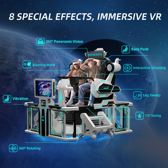 4d 8d 9d Virtual Reality Simulator Vr Game Machine Roller Coaster Vr Chair 2 Seater 4