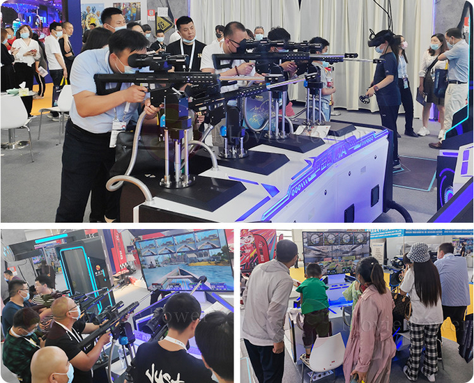 Interactive Indoor VR Shooting Games Arcade Machine 4 Player For Amusement Park 2