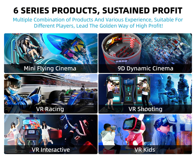 4KW Deepoon E3 9D VR Simulator For Theme Park Museum 1