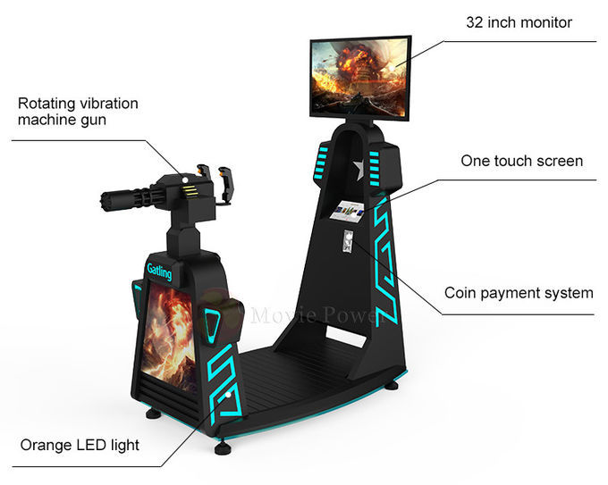 360 Degree Standing Up Interactive 9d Vr Arcade Game Shooting Machine Simulator 1
