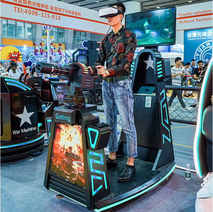 360 Degree Standing Up Interactive 9d Vr Arcade Game Shooting Machine Simulator 0