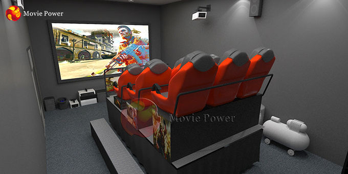 200 Seats 7D Cinema Movie Power Interactive Gun Game Machine Simulator System 0